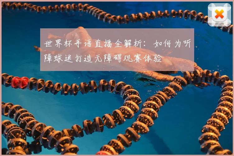 世界杯手语直播全解析：如何为听障球迷打造无障碍观赛体验